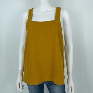 Madewell Apron Cross-Back Tank Top Size Large